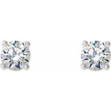 14K White Gold 1/8 CTW Natural Diamond Cocktail-Style Earrings