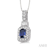 Gemstone & Diamond Pendant