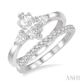 Marquise Shape Diamond Wedding Set