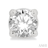 1/4 Ctw Round Cut Diamond Stud Earrings in 14K White Gold