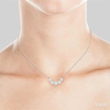 5 Stone Lovebright Essential Diamond Smile Necklace