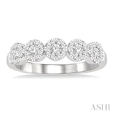 5 Stone Lovebright Essential Diamond Wedding Band