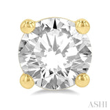1 Ctw Round Cut Diamond Stud Earrings in 14K Yellow Gold