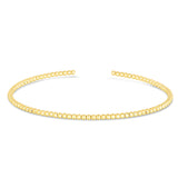 14K Gold 2Mm Bead Cuff