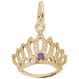 14 KT TIARA W/ BIRTHSTONE-JUNE