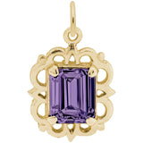 Birthstone Charm - Feb