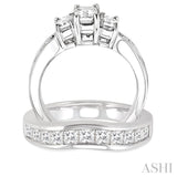 Past Present & Future Diamond Wedding Set