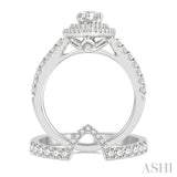 Marquise Shape Diamond Wedding Set