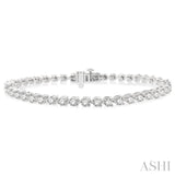 5.00CT RDDM 3 PRONG BRACELET WG 14K-G*