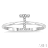 'I' Initial Diamond Ring