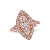 14Kt Gold Ladies Diamond Ring