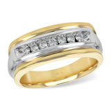 14Kt Gold Mens Diamond Ring