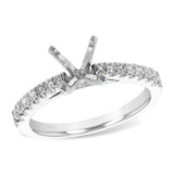 14KT Gold Semi-Mount Engagement Ring