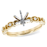 14KT Gold Semi-Mount Engagement Ring