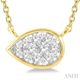 Pear Shape Lovebright Essential Diamond Necklace