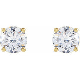 14K Yellow Gold 1 1/4 CTW Lab-Grown Diamond Earrings
