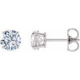 14K White Gold 1 1/4 CTW Lab-Grown Diamond Earrings