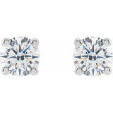 14K White Gold 1/2 CTW Lab-Grown Diamond Earrings