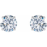 14K White Gold 1 1/4 CTW Lab-Grown Diamond Earrings