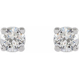 14K White 1/5 CTW Lab-Grown Diamond Stud Earrings