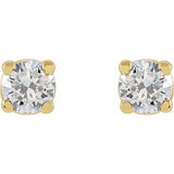 14K Yellow Gold 1/5 CTW Lab-Grown Diamond Earrings