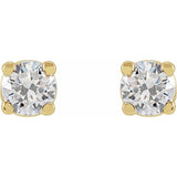 14K Yellow 1/4 CTW Lab-Grown Diamond Stud Earrings