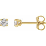 14K Yellow 1/6 CTW Lab-Grown Diamond Earrings