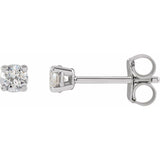 14K White Gold 3 CTW Lab-Grown Diamond Earrings