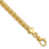 14K Polished Fancy Link Bracelet