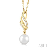 Pearl & Diamond Fashion Pendant