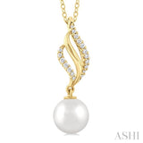 Pearl & Diamond Fashion Pendant