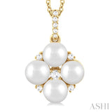 Pearl & Diamond Fashion Pendant