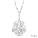 Soccer Ball Petite Diamond Fashion Pendant