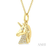 Unicorn Petite Diamond Fashion Pendant