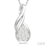 Pear Shape Lovebright Diamond Fashion Pendant