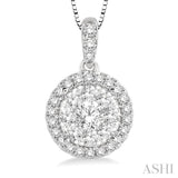 Halo Lovebright Essential Diamond Pendant