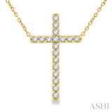 Cross Diamond Station Necklace