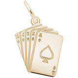 Royal Flush Cards Charm