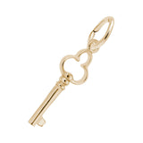 Antique Trefoil Key Accent Charm