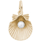 Clamshell With Pearl Charm