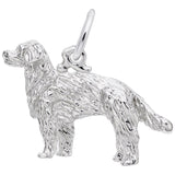 14 KT GOLDEN RETRIEVER DOG CHARM