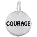 SILVER COURAGE TAG CHARM