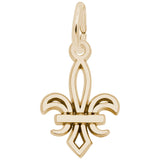 10 KT PETITE FLEUR DE LIS CHARM