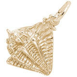 10 KT CONCH SHELL CHARM