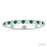 Gemstone & Petite Diamond Band