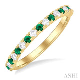 Gemstone & Petite Diamond Band