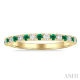 Gemstone & Petite Diamond Band