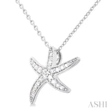 Starfish Petite Diamond Fashion Pendant