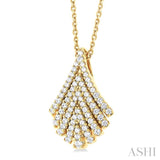 Fan Diamond Fashion Pendant