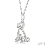 Dog Petite Diamond Fashion Pendant